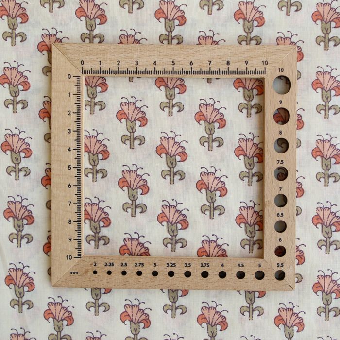 Maya B - Tissu indien en coton imprimé main Hand Block