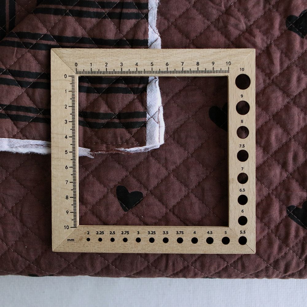 Dilara - Tissu indien matelassé double face coton hand block, largeur 100 cm