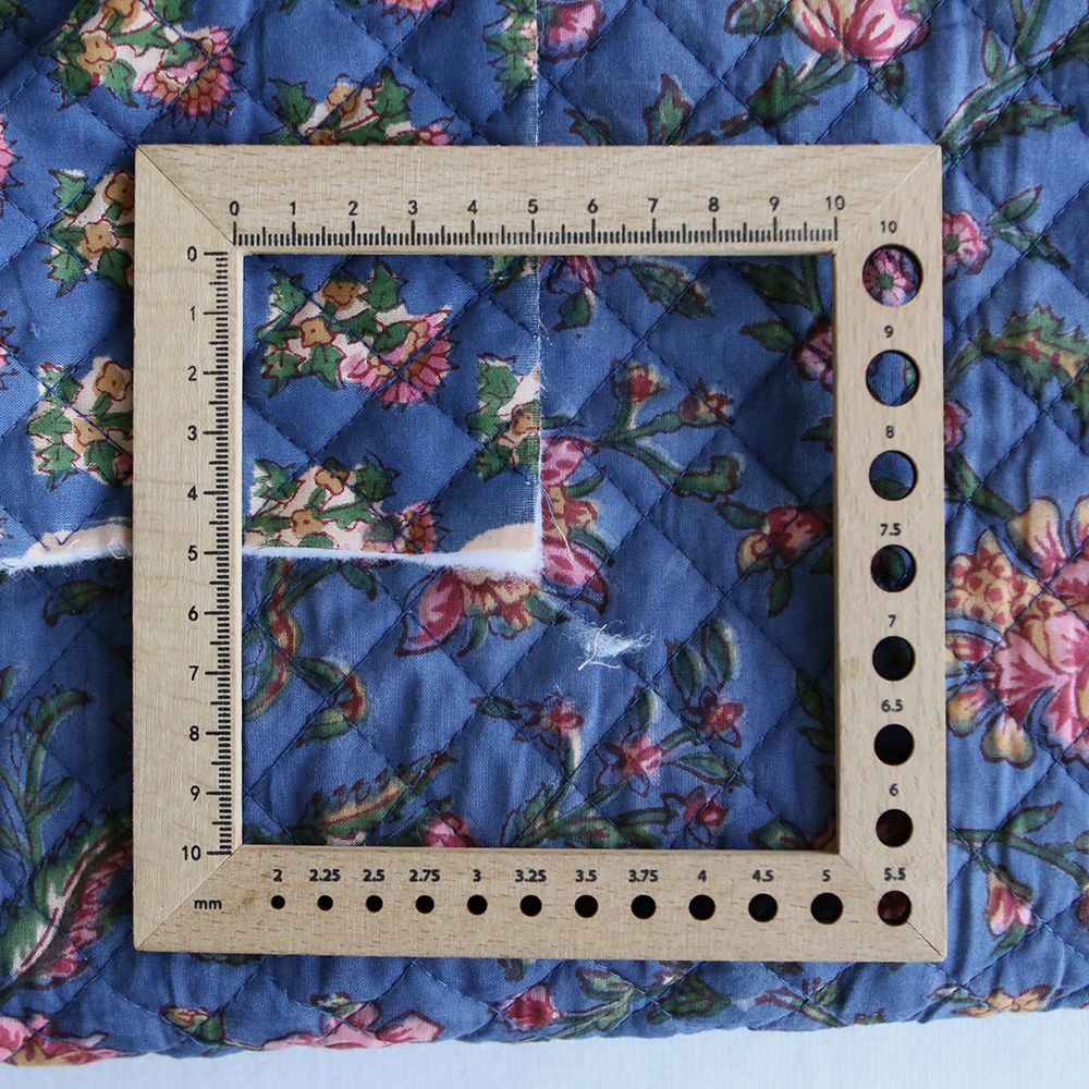 Saanvi - Tissu indien matelassé double face coton hand block, largeur 100 cm