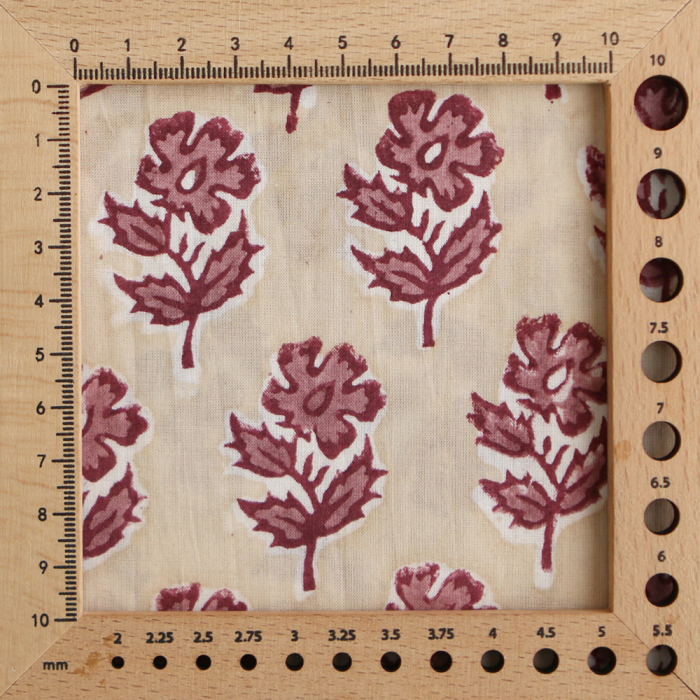 Diya B - Tissu indien coton hand block traditionnel