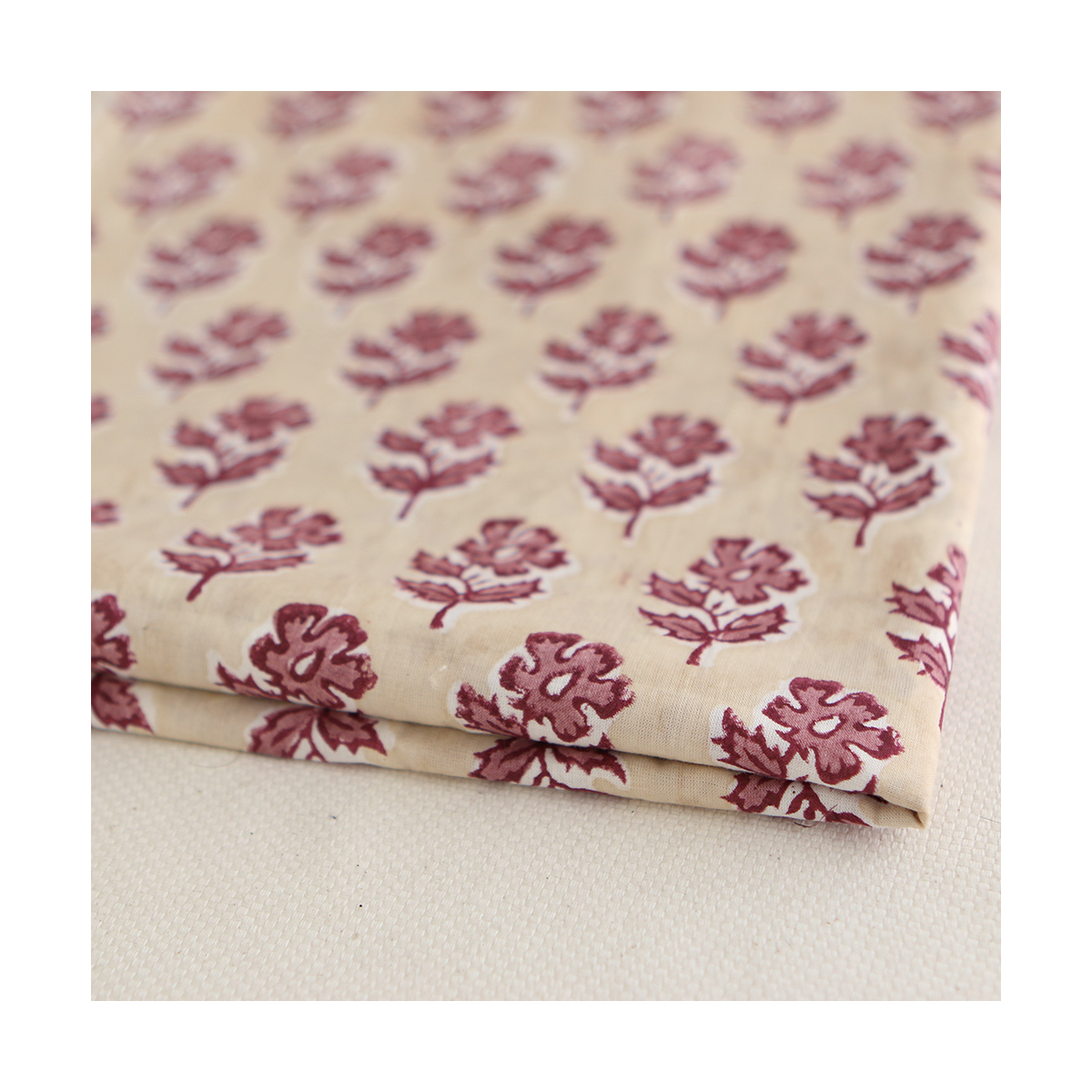 Diya B - Tissu indien coton hand block traditionnel