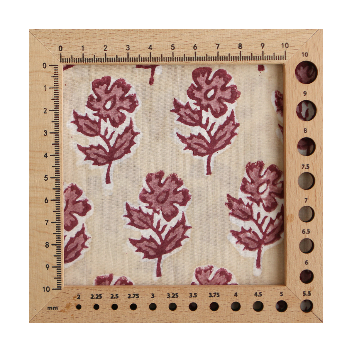 Diya B - Tissu indien coton hand block traditionnel