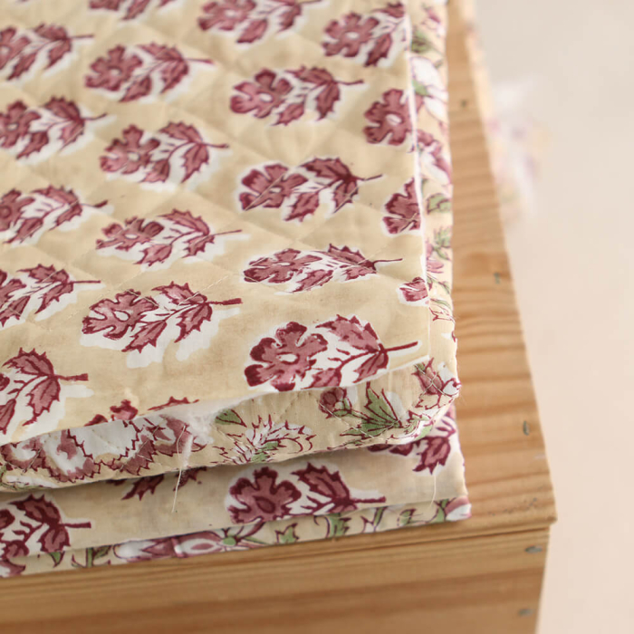 Diya - Tissu indien coton hand block traditionnel