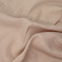 Double gaze de coton BIO unie nude