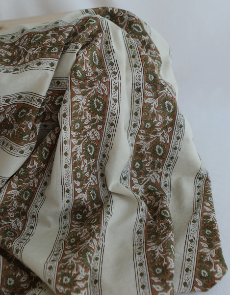 Neela B - Tissu indien coton hand block traditionnel 2