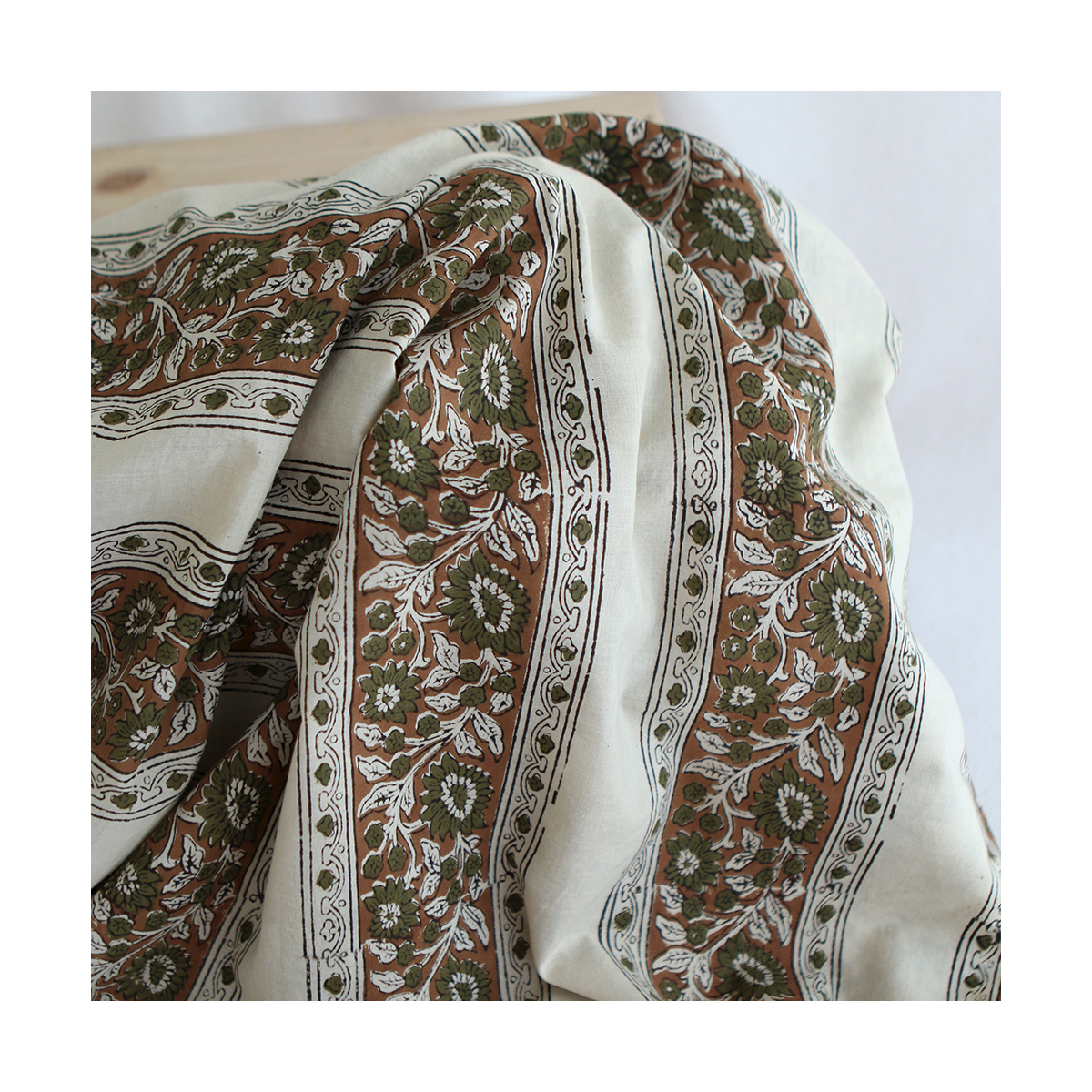 Neela B - Tissu indien coton hand block traditionnel