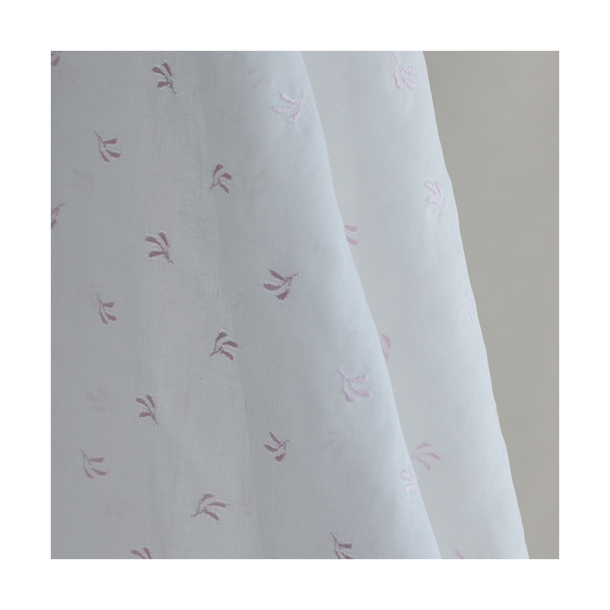 copy ofAlexane - Popeline coton organique fleuri rose et vert