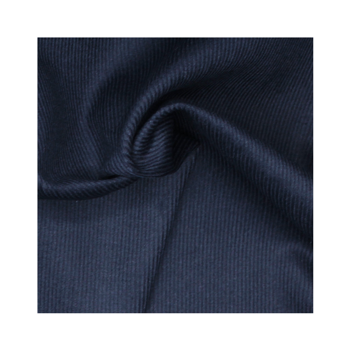 Velours milleraies coton organique coloris bleu marine