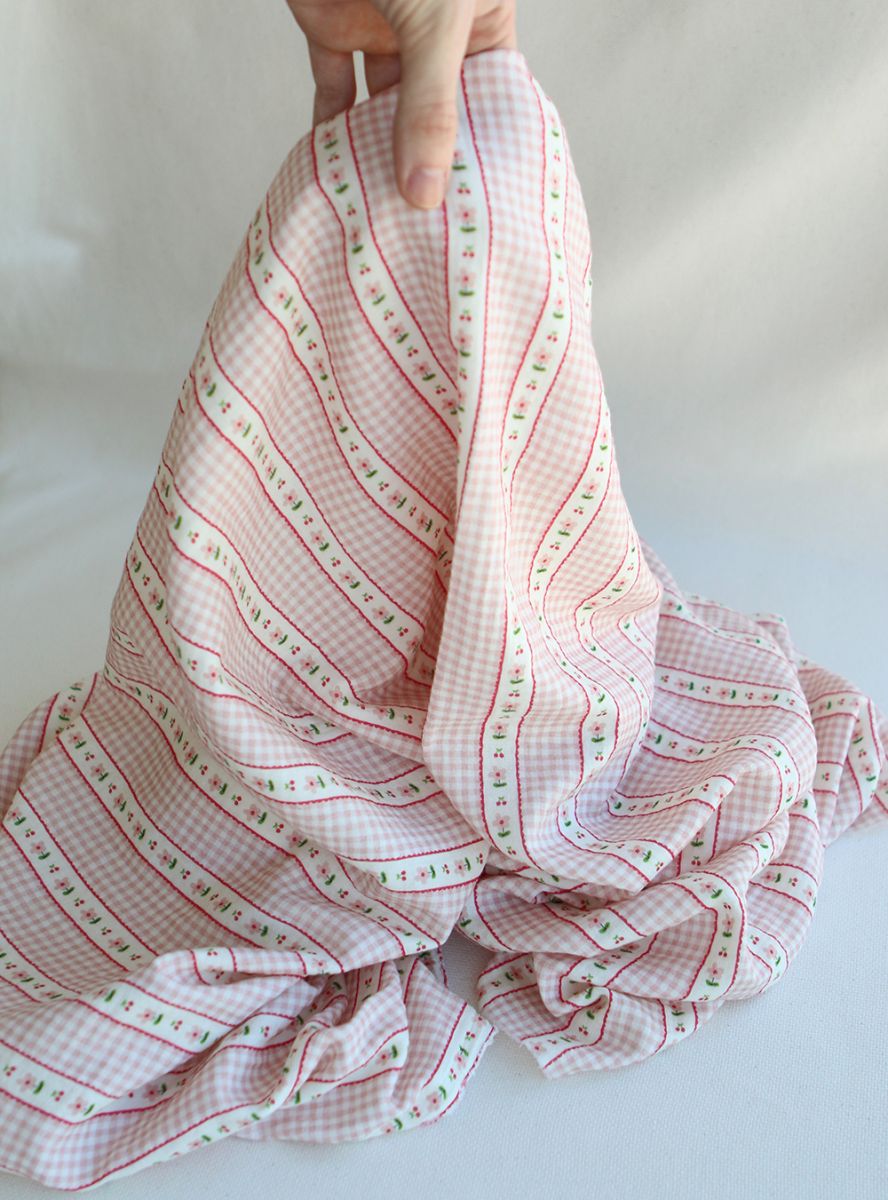 Emilia - Double gaze de coton motif petites fleurs