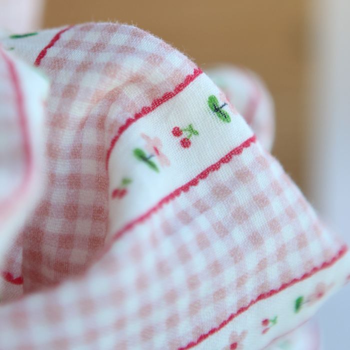 Emilia - Double gaze de coton motif petites fleurs