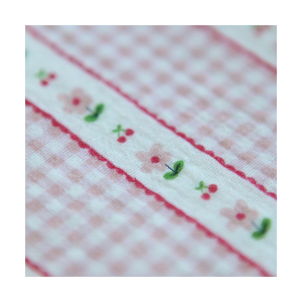 Emilia - Double gaze de coton motif petites fleurs