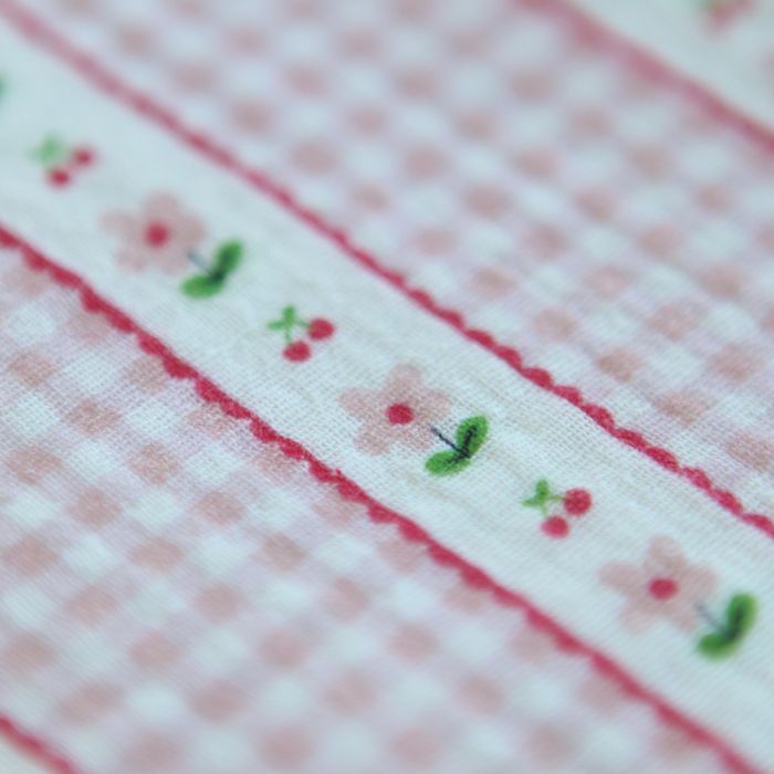 Emilia - Double gaze de coton motif petites fleurs