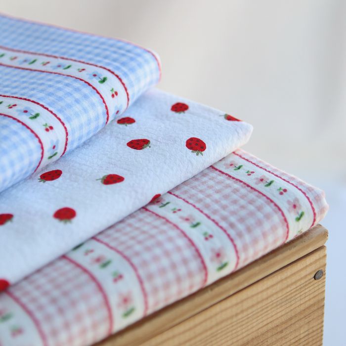 Emilia - Double gaze de coton motif petites fleurs