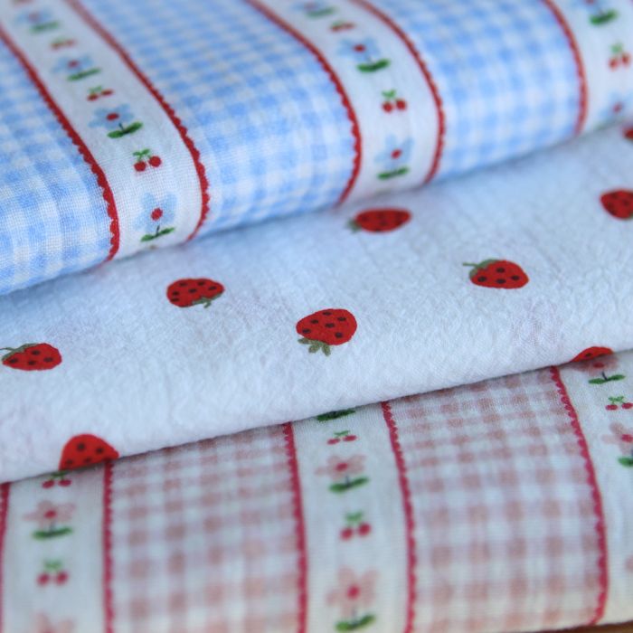 Emilia - Double gaze de coton motif petites fleurs
