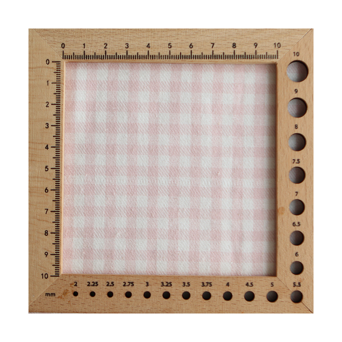 Gabin - Coton gratté style flanelle tissage vichy rose layette