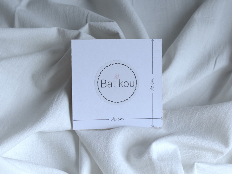 Coton lavé bio coloris blanc Qualité Oeko-tex - 2