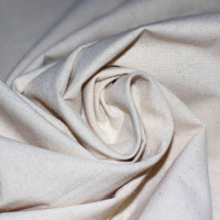 Toile de coton non blanchi aspect naturel beige chiné