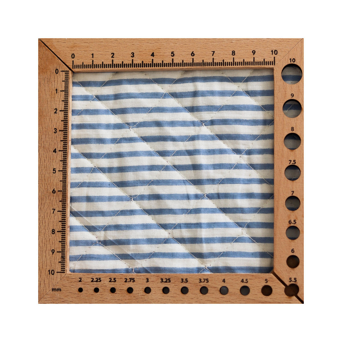 Sanjay - Tissu indien matelassé double face coton hand block largeur 100cm