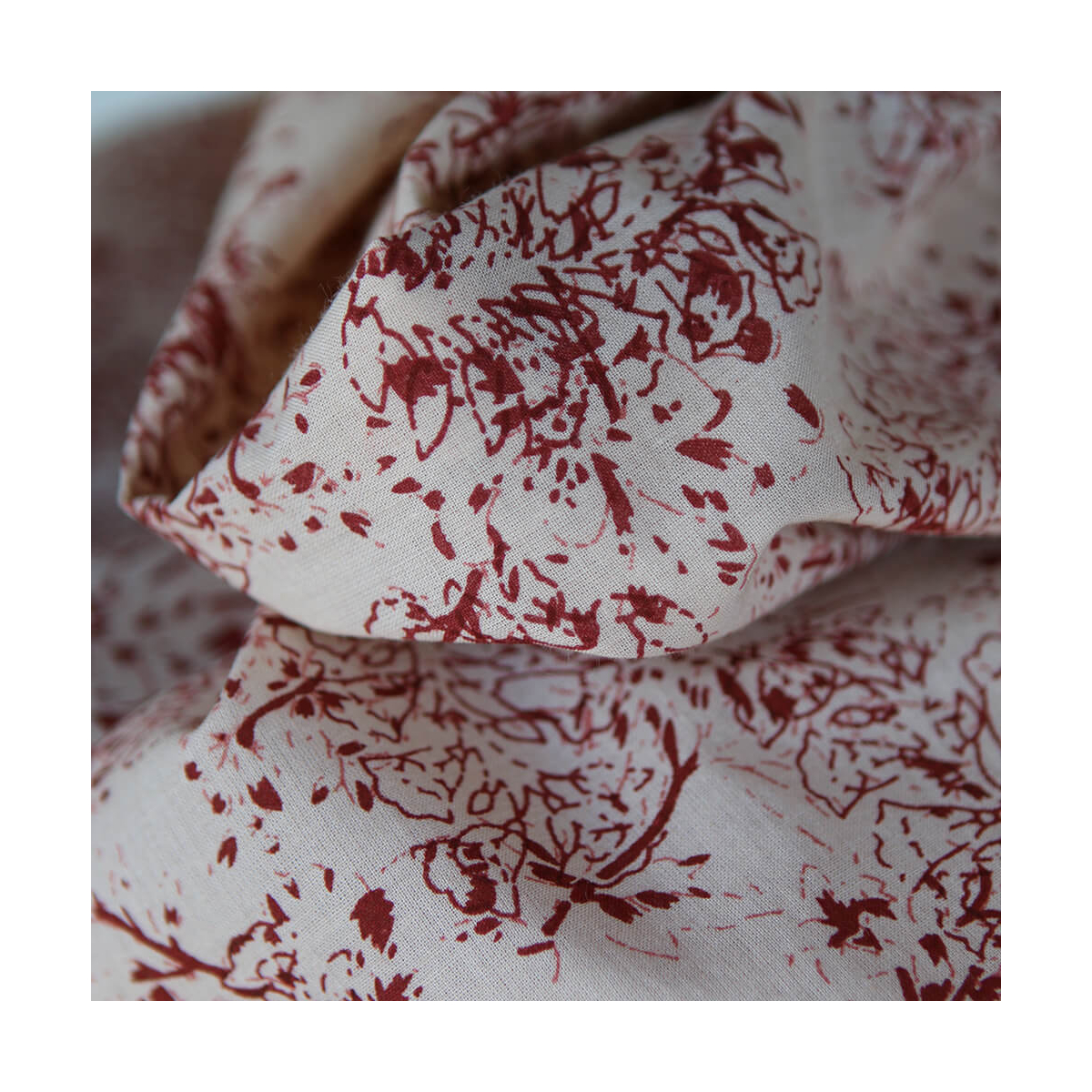 Anjali B - Tissu indien coton hand block traditionnel