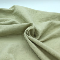 Double gaze de coton BIO plumetis vert amande