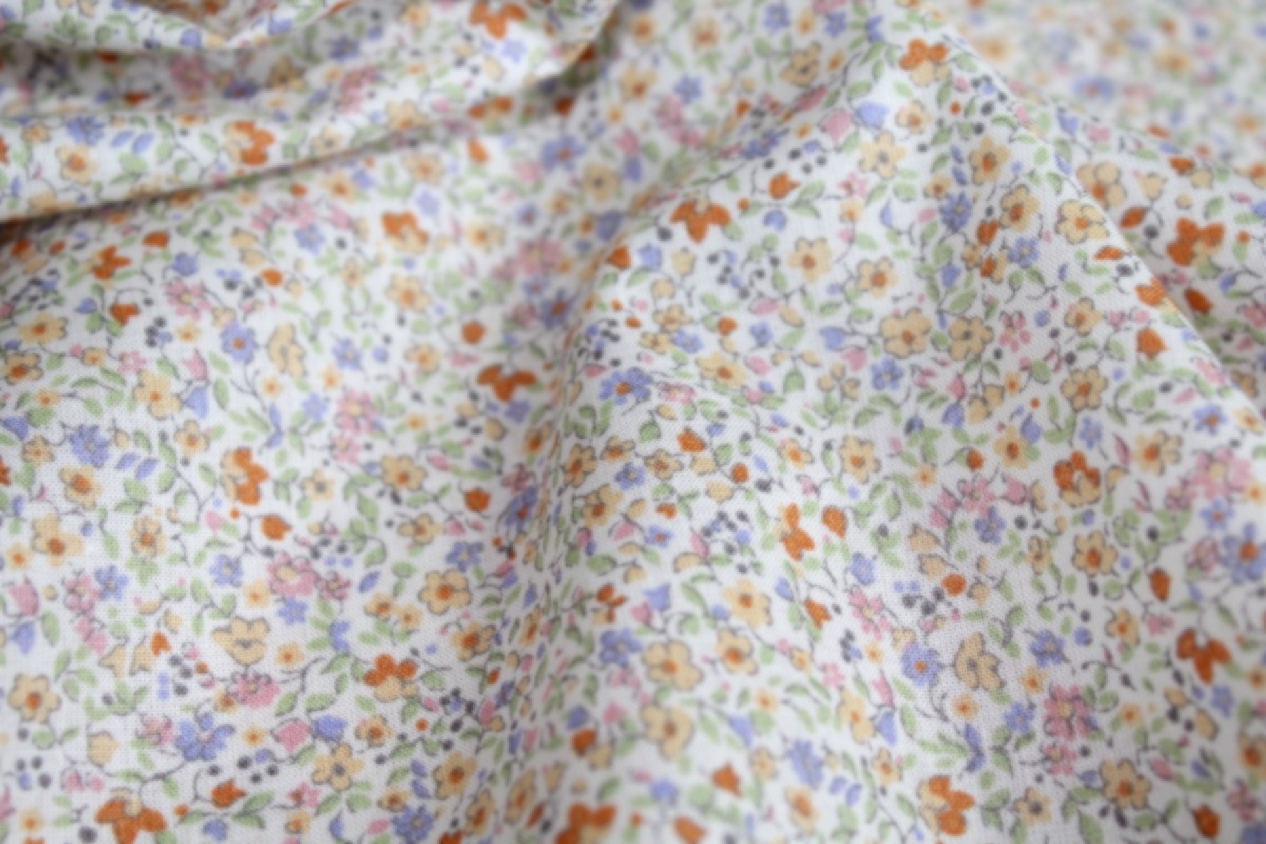 Batiste de coton SYLKINE imprimé fleuri