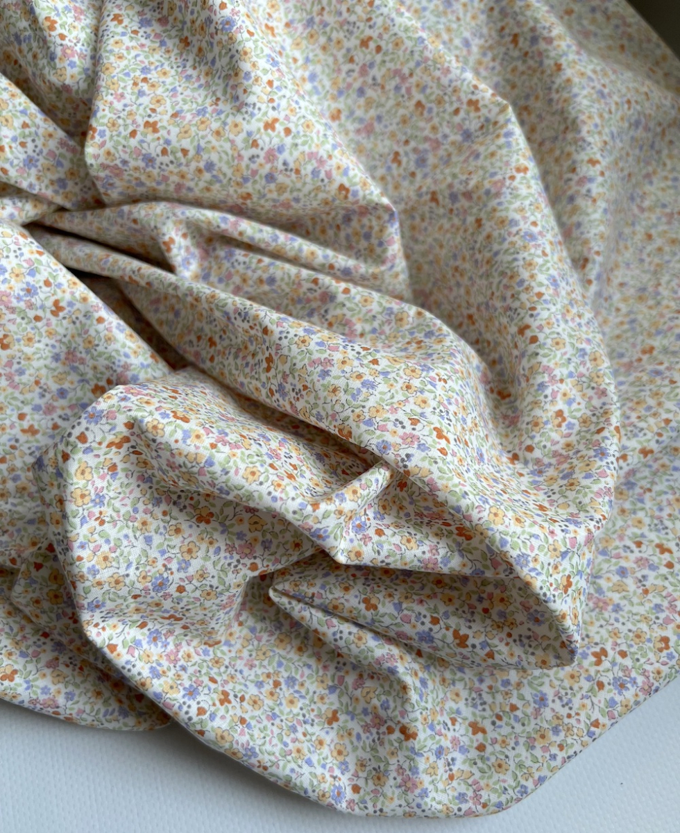 Cléo - Batiste de coton SILKYNE imprimé fleuri