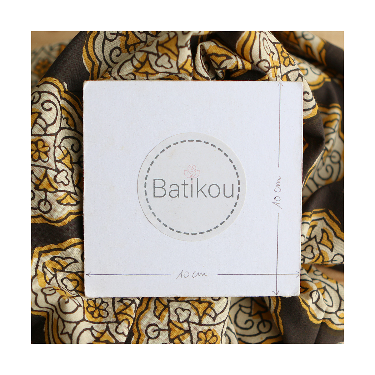 Rani - Tissu indien coton hand block traditionnel