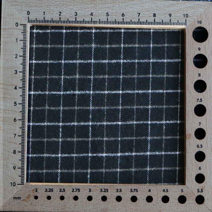Oscar - Coton gratté organique / flanelle carreaux tartan anthracite et taupe