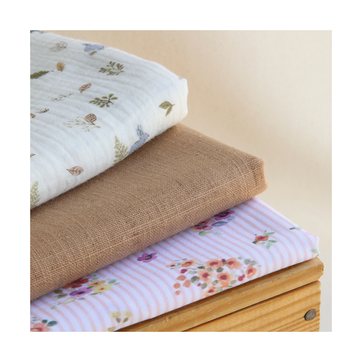 Tissu lin lavé belle qualité pour coudre rideaux coussin jupe cappuccino