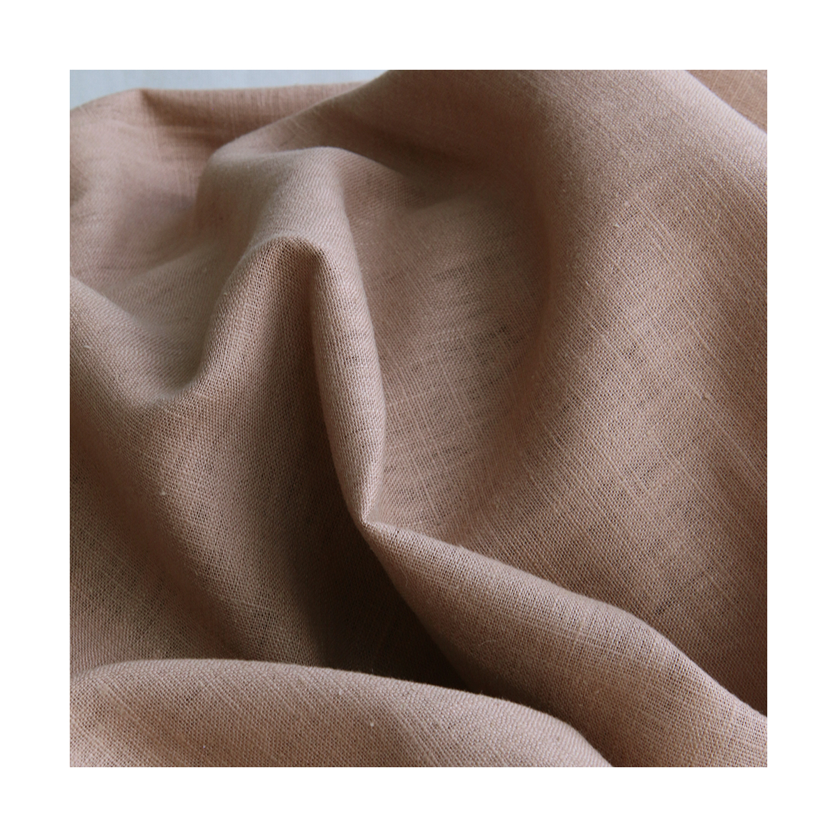 Tissu lin lavé belle qualité pour coudre rideaux coussin jupe cappuccino