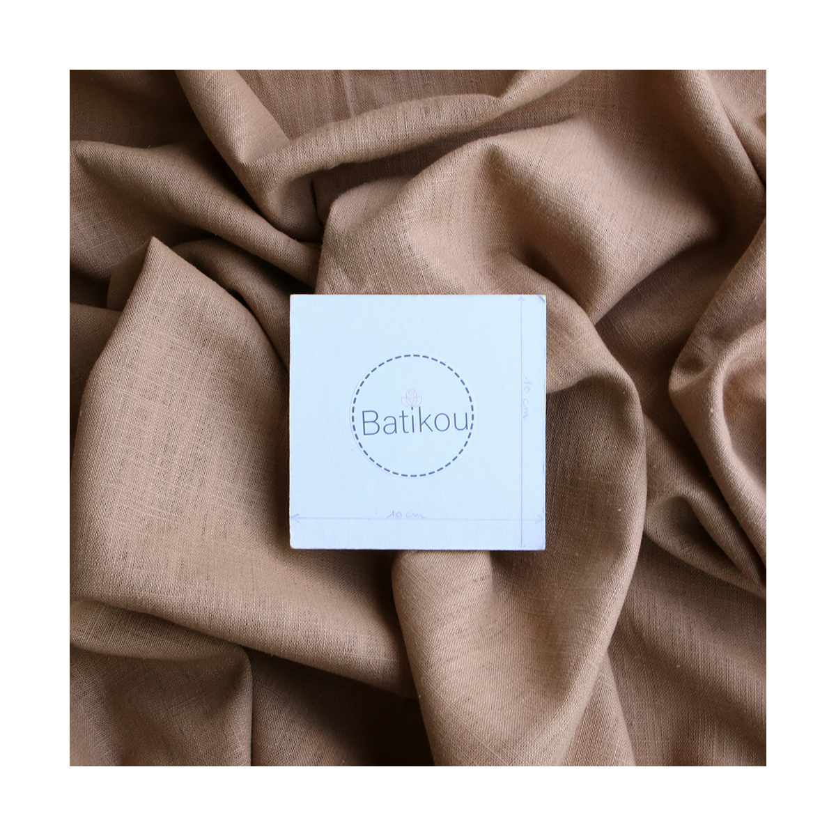 Tissu lin lavé belle qualité pour coudre rideaux coussin jupe cappuccino