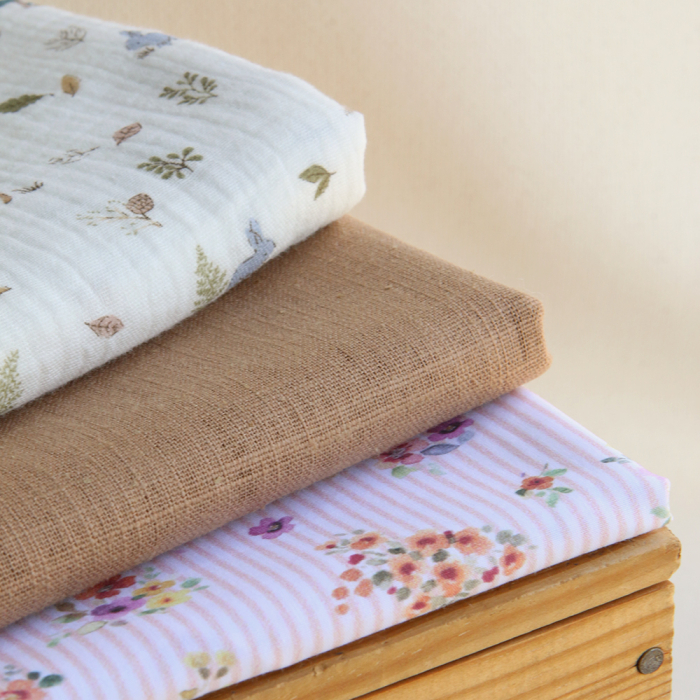 Tissu lin lavé belle qualité pour coudre rideaux coussin jupe cappuccino