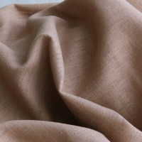 Tissu lin lavé belle qualité pour coudre rideaux coussin jupe cappuccino