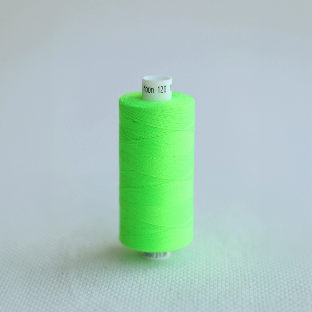 Fil à coudre vert fluo COATS Moon 914 m | Batikou