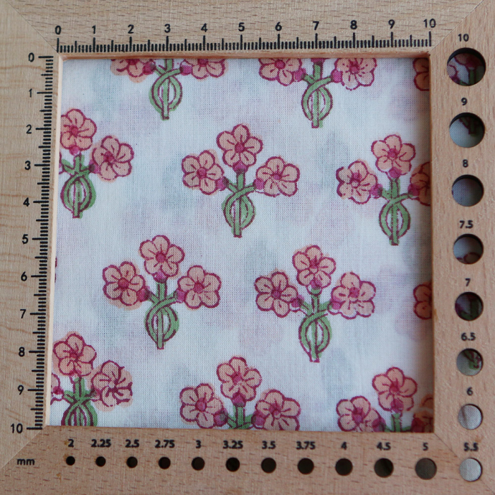 Reva - Tissu indien en coton imprimé main Hand Block Artisanal