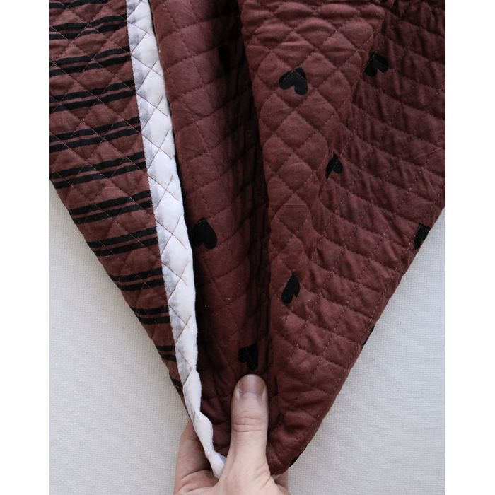 Dilara - Tissu indien matelassé double face coton hand block, largeur 100 cm