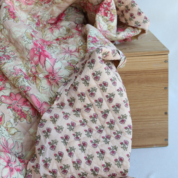 copy of Jamila - Tissu indien matelassé double face coton hand block largeur 100cm