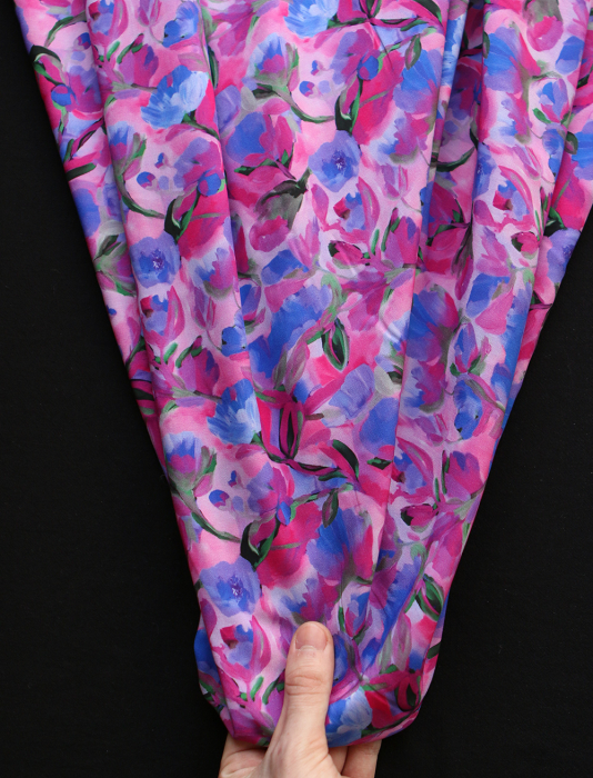Fabiola - Viscose Ecovero imprimé fleuri purple