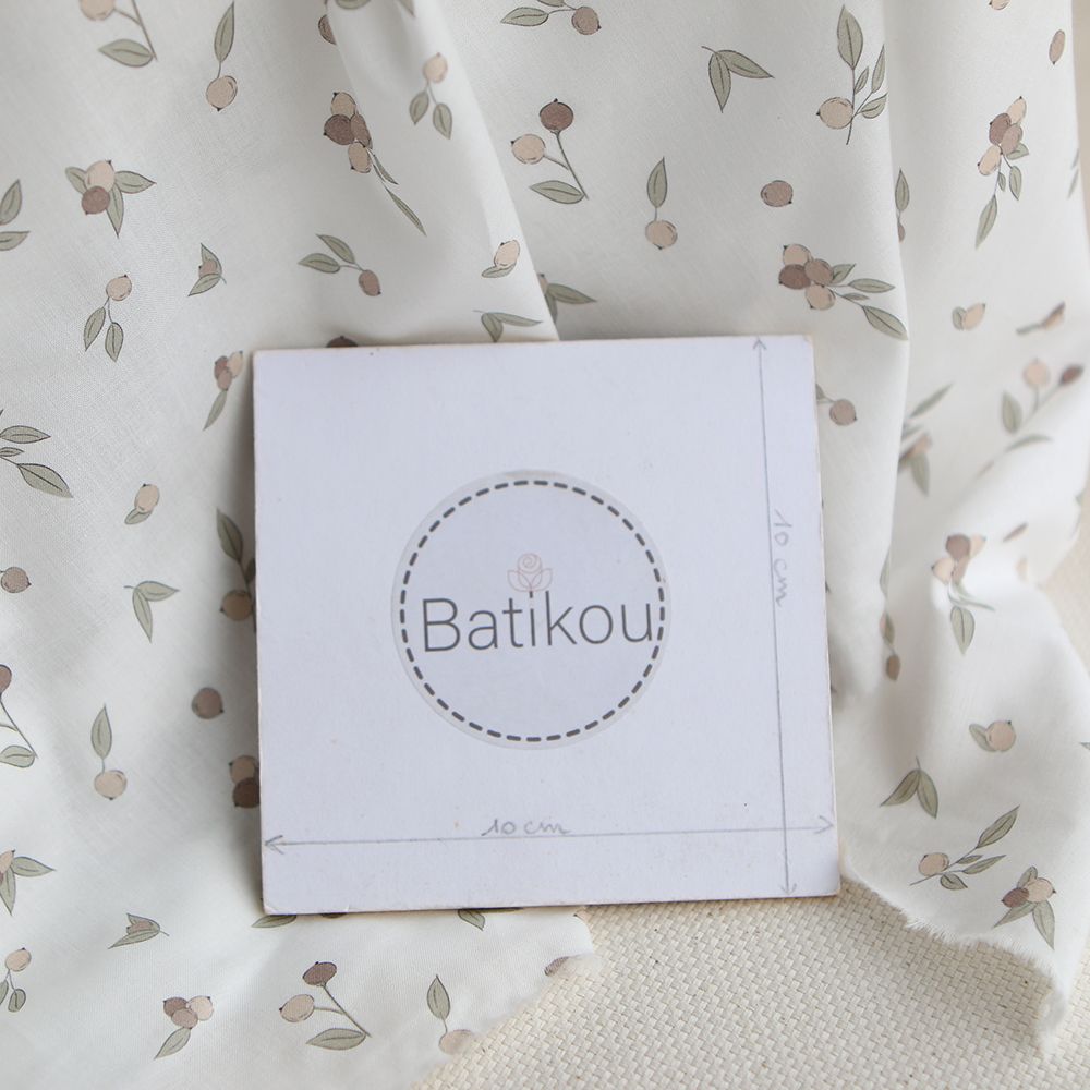 Hind - Batiste de coton Silkyne BIO imprimé exclusif nature