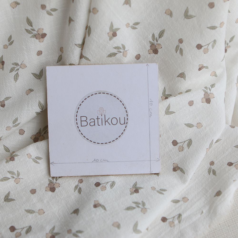 Hind - Coton lavé bio motif exclusif nature