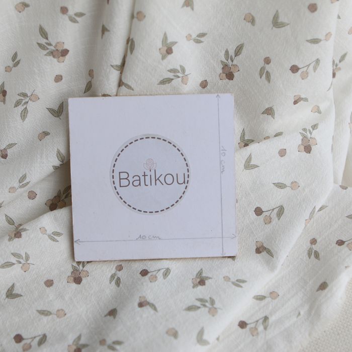 Hind - Coton lavé bio motif exclusif nature