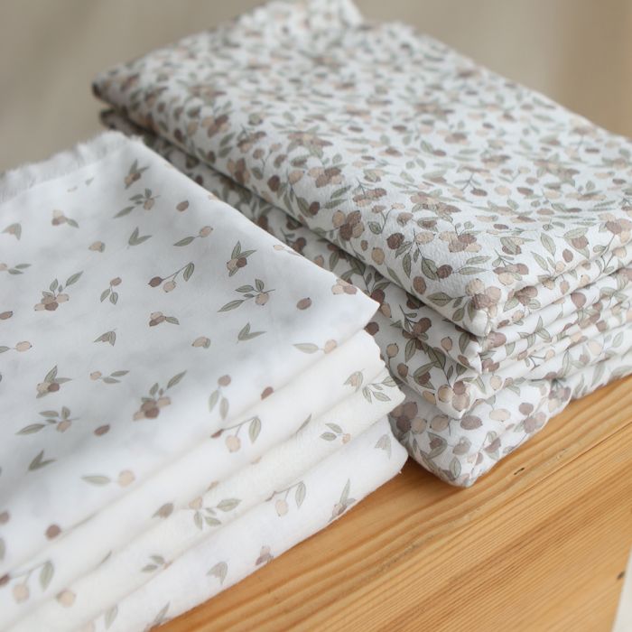 Hind - Coton lavé bio motif exclusif nature