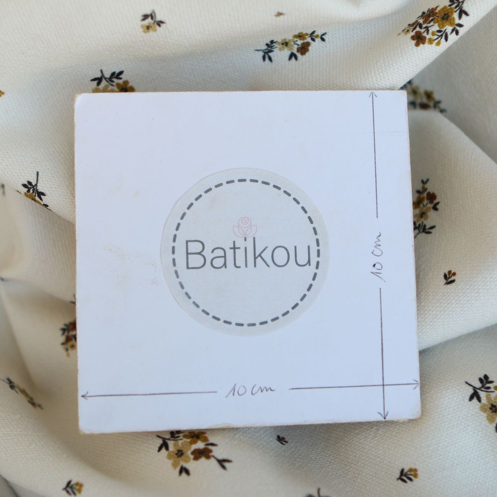 Laure - Toile de coton canvas motif exclusif cuir