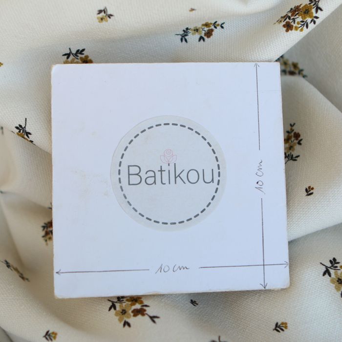 Laure - Toile de coton canvas motif exclusif cuir