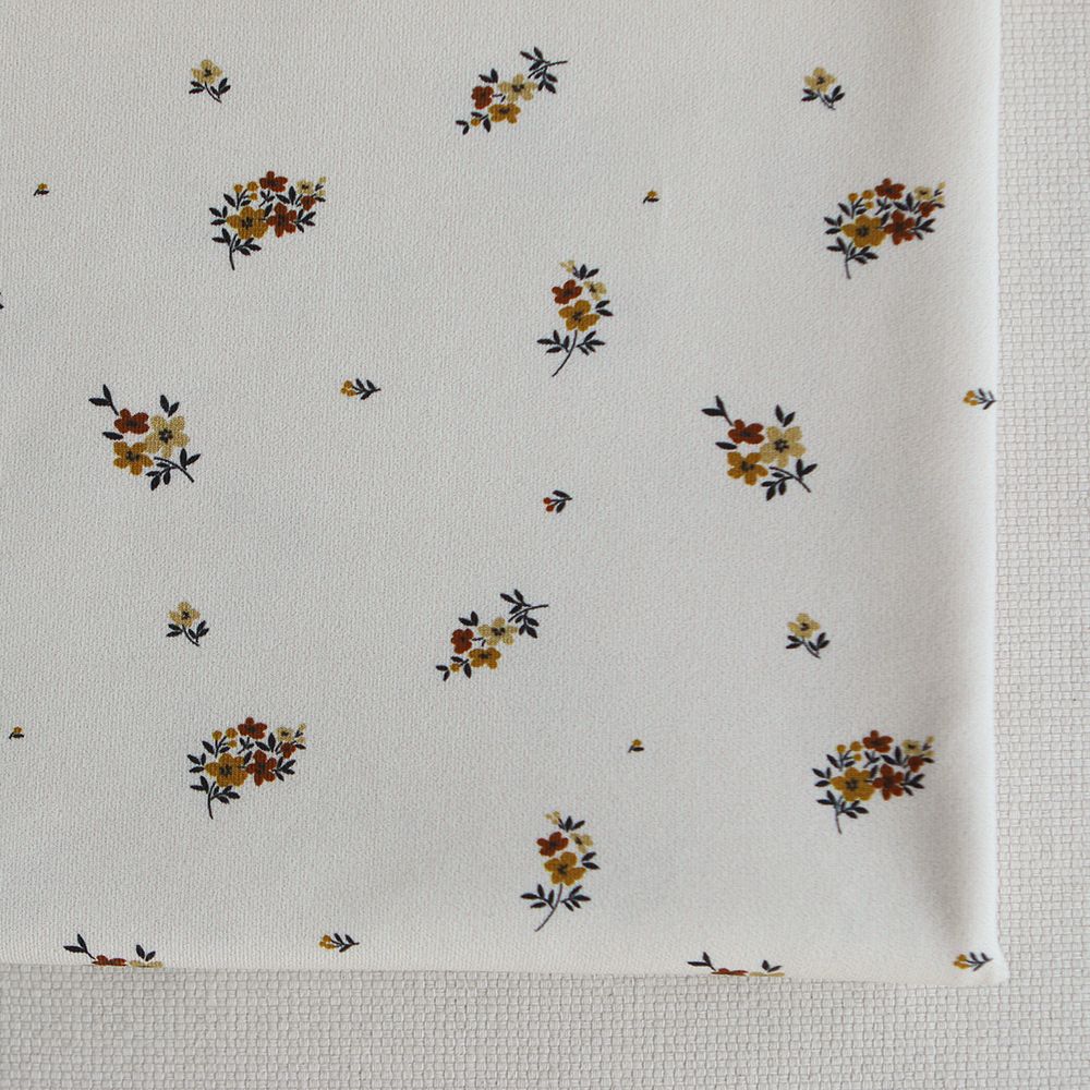 Laure - Jersey coton BIO motif exclusif Laure cuir