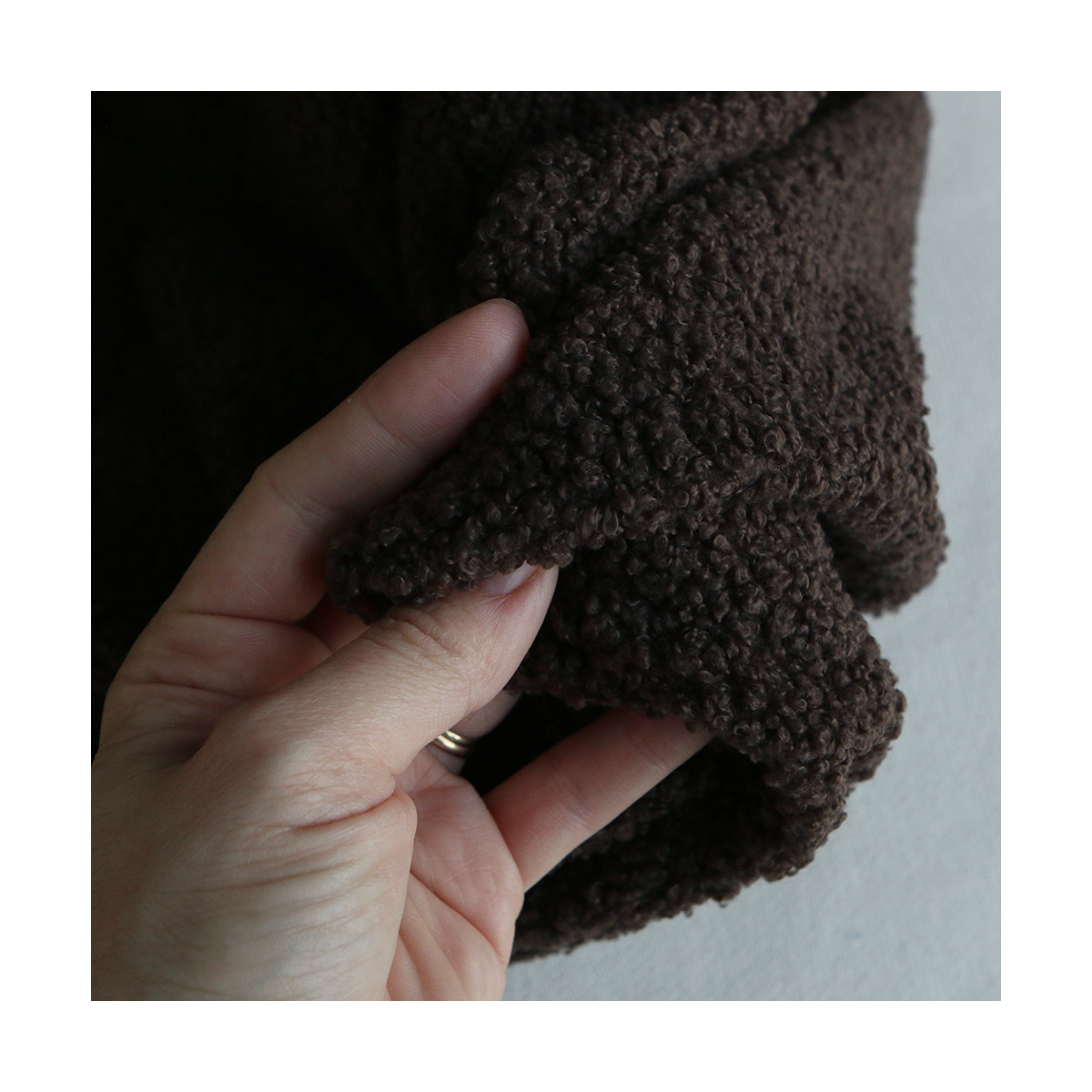 Dolly - Teddy / moumoute sherpa bouclettes chocolat