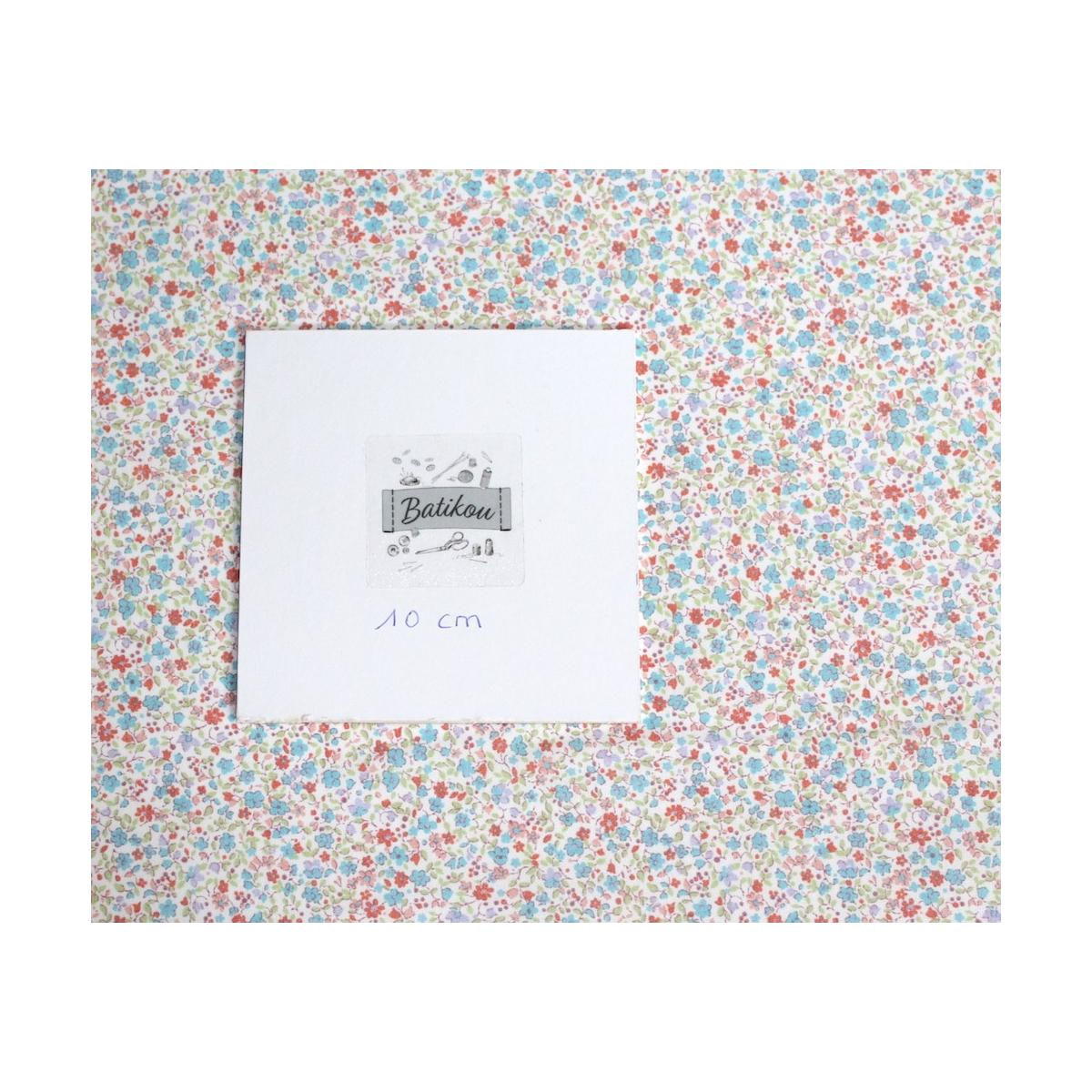 Batiste de coton SYLKINE imprimé fleuri