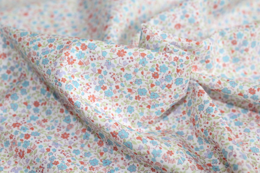 Batiste de coton SYLKINE imprimé fleuri 2