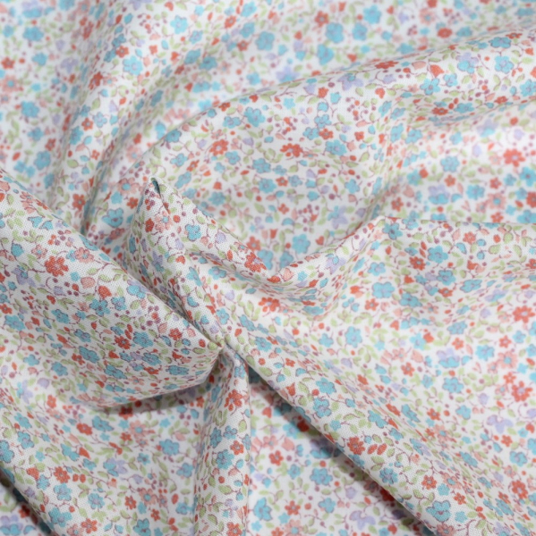 Batiste de coton SYLKINE imprimé fleuri