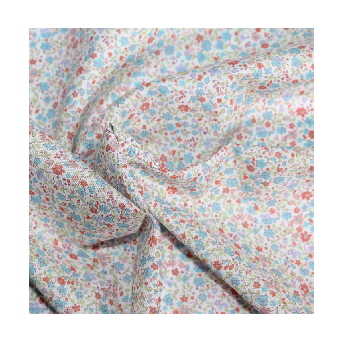 Batiste de coton SYLKINE imprimé fleuri